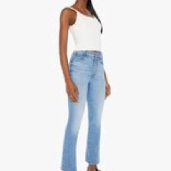 NWT Mother Denim The Pixie Hustler Ankle Cotton Blend Jeans Blue Tarot Time 26 - Picture 1 of 15